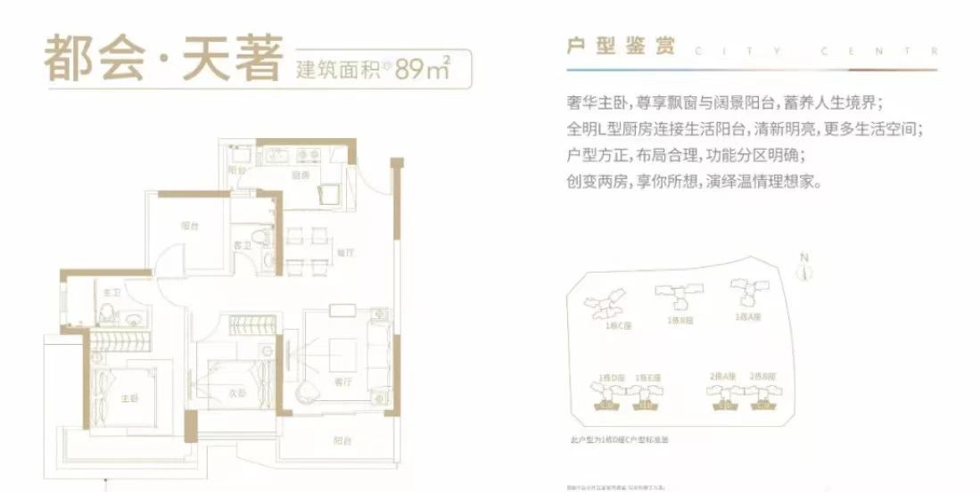 89平三房两厅两卫