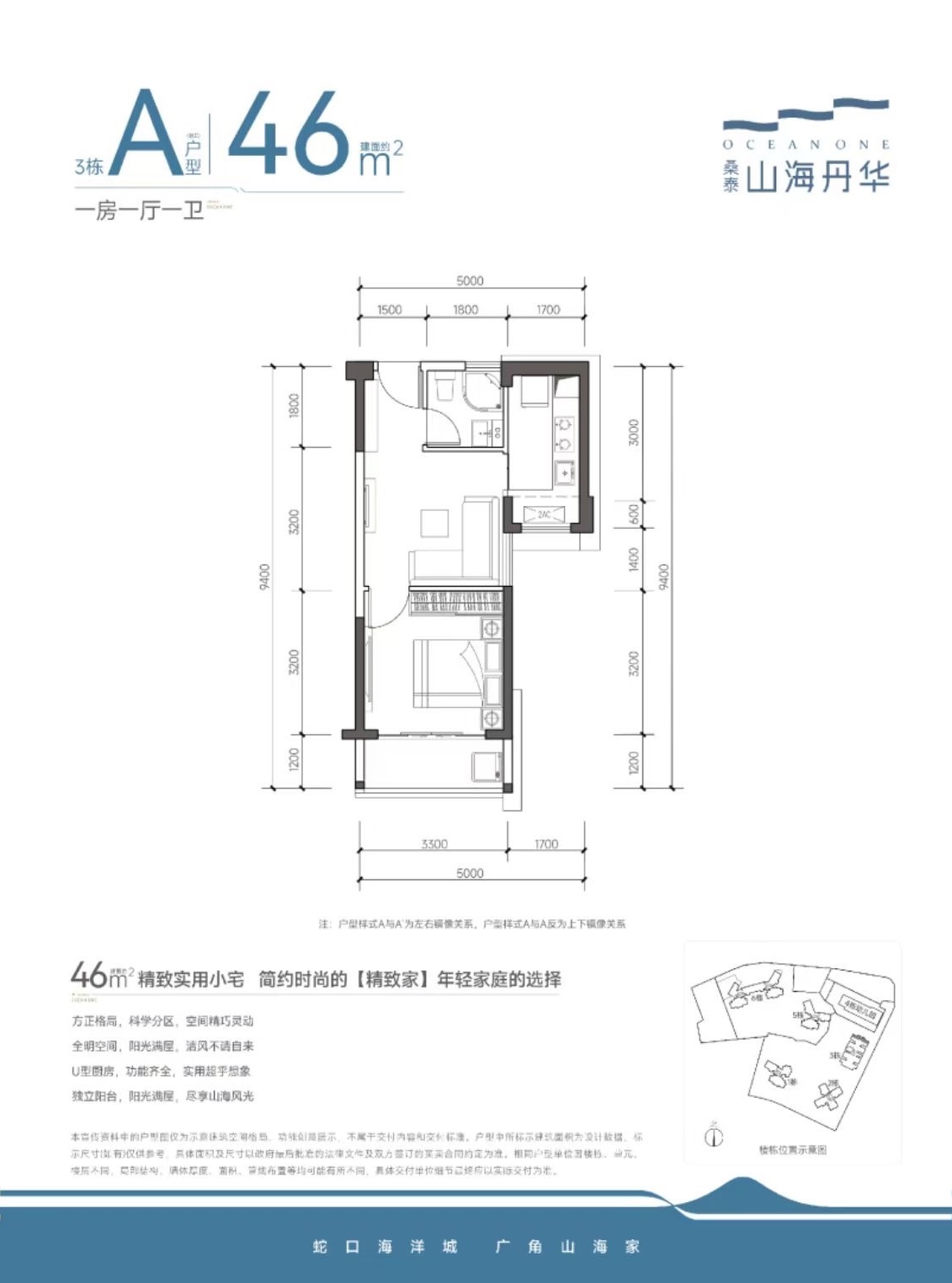 46平一房一厅一卫