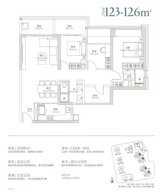 123-126平三房两厅两卫