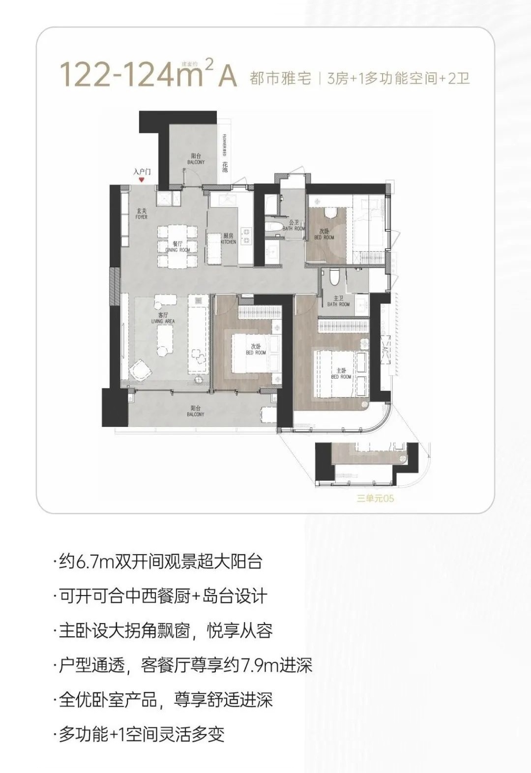 122-124平四房两厅两卫