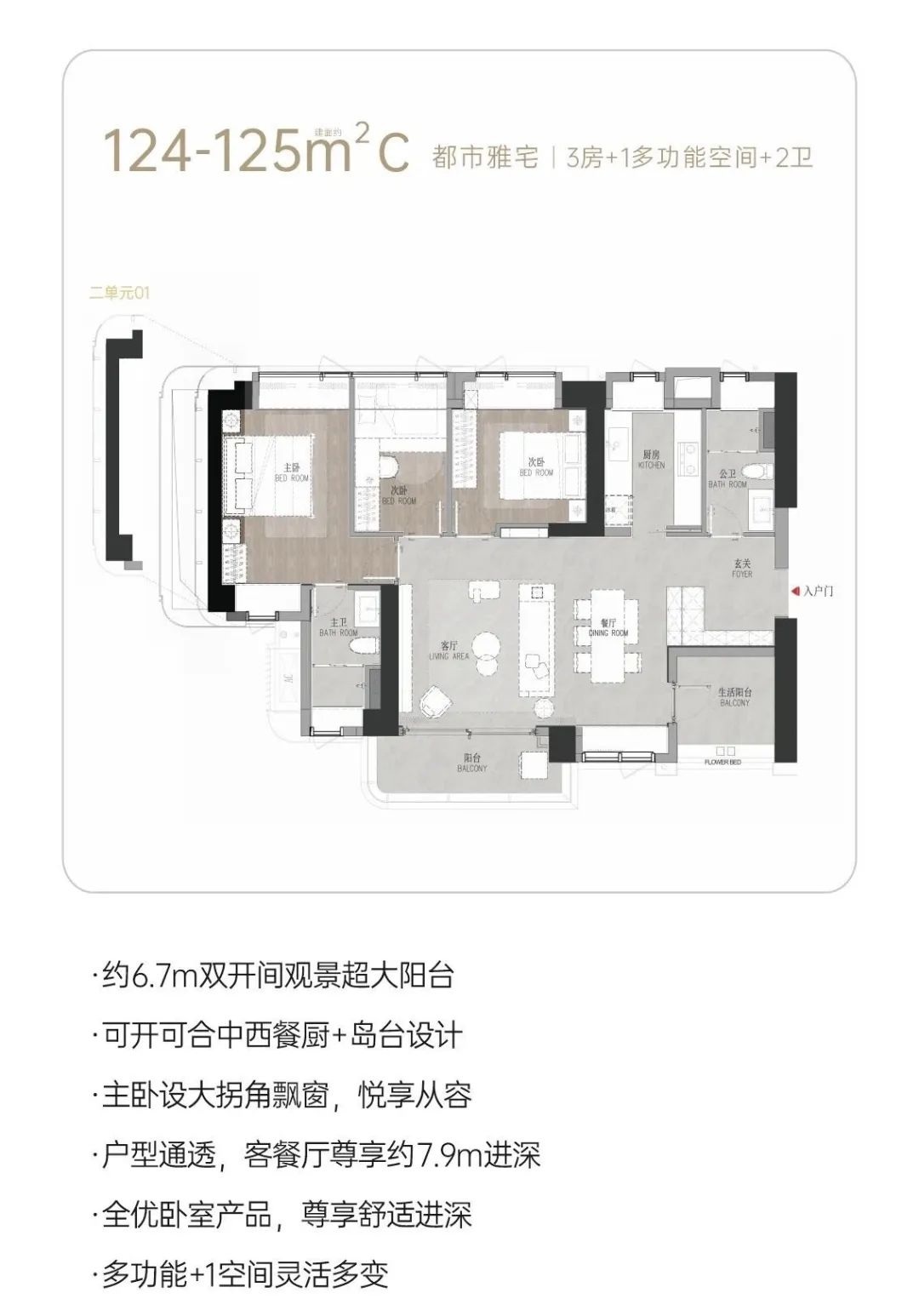 124-125平四房两厅两卫
